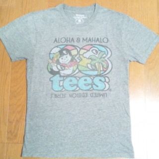 エイティーエイティーズ(88TEES)のレア25周年記念限定！88TEESヤヤちゃんTシャツSサイズ灰ハワイHAWAII(Tシャツ/カットソー(半袖/袖なし))