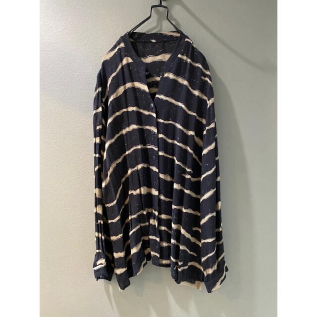 古着 ビンテージ 長袖 レーヨン rayon モヤモヤ デザイン 古着 ビンテージ 長袖 レーヨン rayon モヤモヤ デザイン