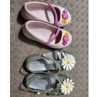 クロックス(crocs)のクロックスイザベラ　ピンク2足セット 16.5㎝(サンダル)