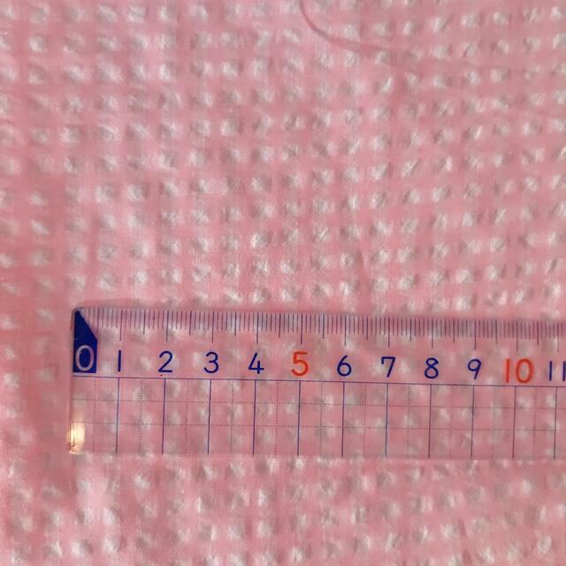 綿ポリ（ギンガムチェック小・ネオン５色から選択）韓国生地 ハンドメイドの素材/材料(生地/糸)の商品写真