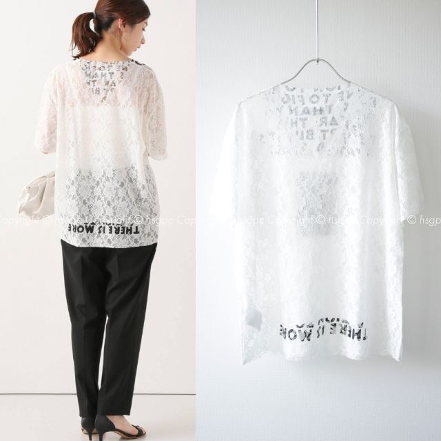 Maison Martin Margiela(マルタンマルジェラ)のMM6 マルジェラ 花柄 レース エイズ カットソー Tシャツ レディースのトップス(Tシャツ(半袖/袖なし))の商品写真