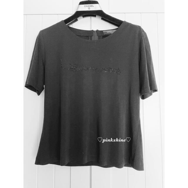 LEONARD(レオナール)のLEONARD ラインストーンロゴTシャツ♡ レディースのトップス(Tシャツ(半袖/袖なし))の商品写真