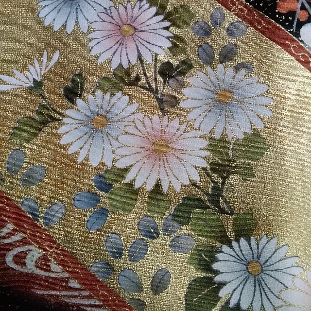 着物リメイクワンピース花帯 レディースのワンピース(ロングワンピース/マキシワンピース)の商品写真