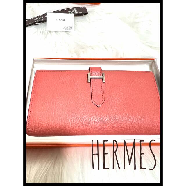 Hermes(エルメス)の♡エルメス♡【正規品】VIP顧客刻印べアンスフレ財布♡【美品】幸せピンク♡ レディースのファッション小物(財布)の商品写真