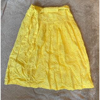 ザラキッズ(ZARA KIDS)の美品 ZARA GIRLS スカート 11/12 152cm 黄色(スカート)