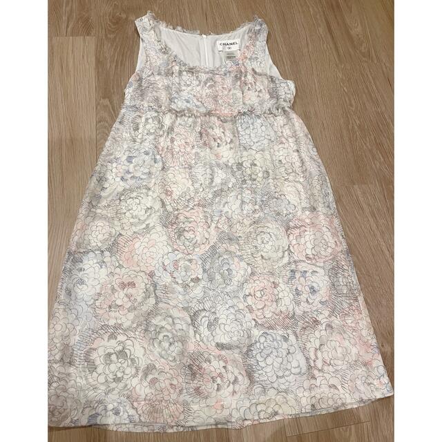 代引き不可 CHANEL ☆正規品☆CHANEL☆シルクワンピース☆カメリア 代引き不可 CHANEL ☆正規品☆CHANEL☆シルクワンピース☆カメリア