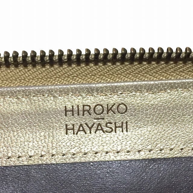 HIROKO HAYASHI(ヒロコハヤシ)のヒロコハヤシ 長財布 - ゴールド レザー レディースのファッション小物(財布)の商品写真
