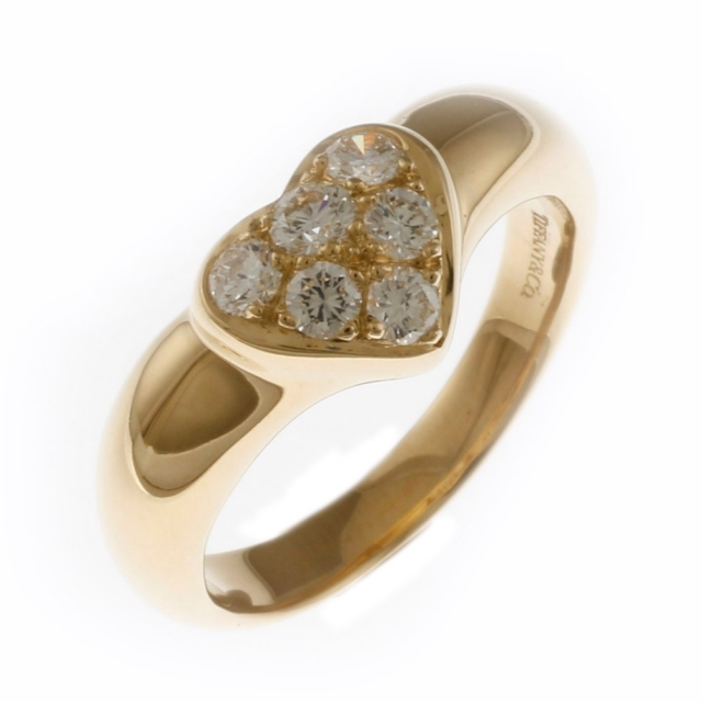 Tiffany & Co.(ティファニー)のティファニー TIFFANY&Co. リング・指輪 9.5号 ハート K18ゴールド ダイヤモンド 中古 レディースのアクセサリー(リング(指輪))の商品写真