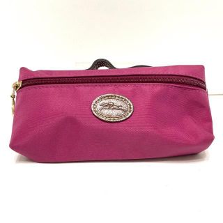 ロンシャン(LONGCHAMP)のロンシャン ポーチ - ナイロン×レザー(ポーチ)