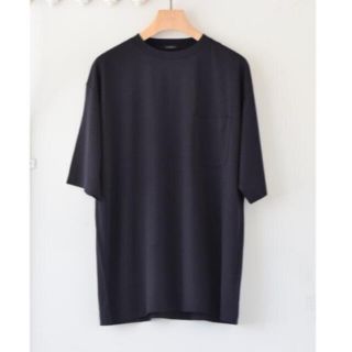 22SS Comoli コモリ ウール天竺Tシャツ ネイビー 4 特売品コーナー Comoli ウール天竺半袖 Tシャツ Navy サイズ4 Tシャツ/カットソー(半袖/袖なし)