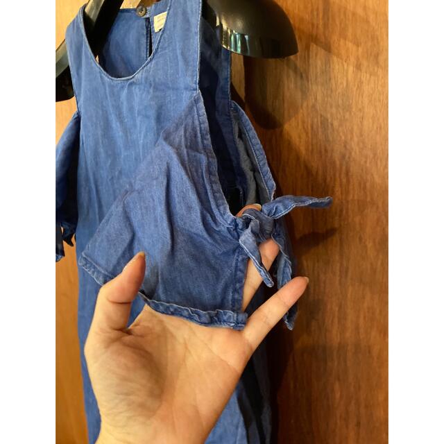 ZARA KIDS(ザラキッズ)の美品 ZARA GIRLS オフショルダーワンピース 164cm キッズ/ベビー/マタニティのキッズ服女の子用(90cm~)(ワンピース)の商品写真