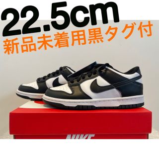 ナイキ(NIKE)のナイキ GS ダンク ロー "ホワイト/ブラック" 22.5cm(スニーカー)