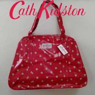 キャスキッドソン(Cath Kidston)の新品 キャスキッドソン ウイークエンドバッグ スポットピラーボックスレッド(ボストンバッグ)