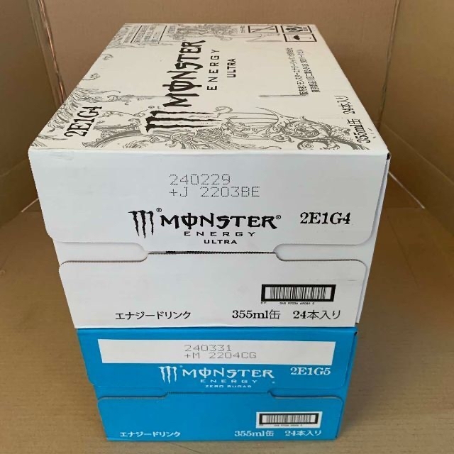 モンスターエナジー355ml缶 セット売り ウルトラ 1箱 & ゼロシュガー1箱 食品/飲料/酒の飲料(ソフトドリンク)の商品写真