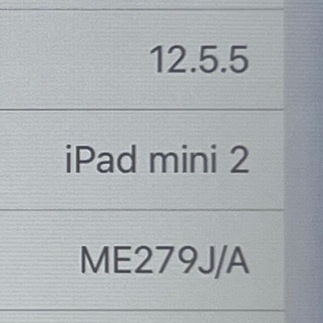 iPad mini 2 16GB Wi-Fi モデル A1489 本体のみ