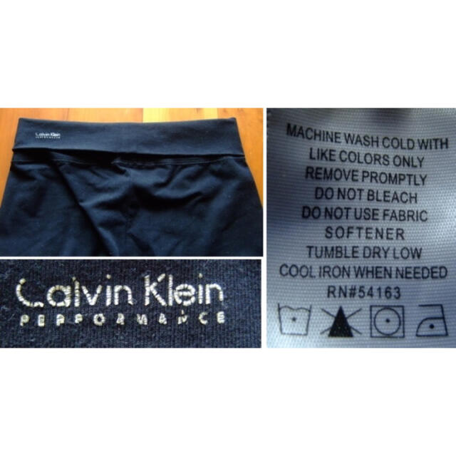 ck Calvin Klein(シーケーカルバンクライン)のCalvin Klein/カルバンクライン･ヨガパンツ･ルームパンツ･黒･M レディースのルームウェア/パジャマ(ルームウェア)の商品写真