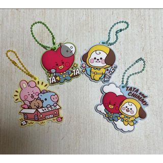 BT21ぷっくりラバマスグミ2  ラバーマスコット キーホルダー マスコット(キャラクターグッズ)