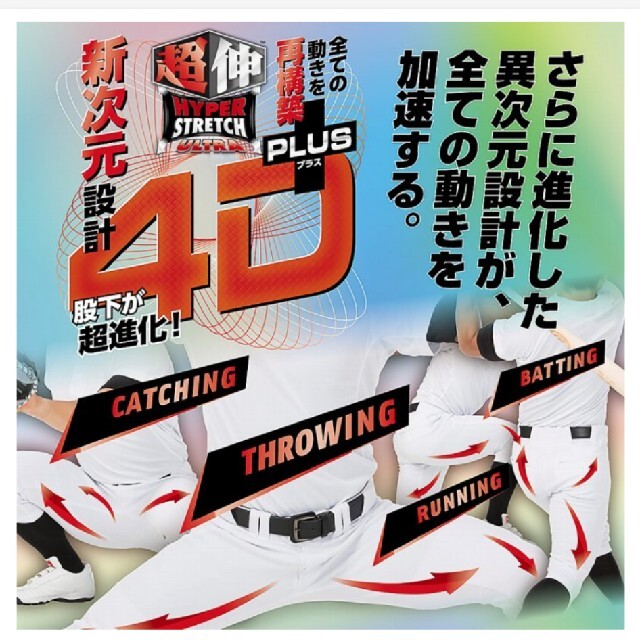 Rawlings(ローリングス)のローリングス　ウルトラハイパーストレッチパンツ　M　4D  新品未使用　野球 スポーツ/アウトドアの野球(ウェア)の商品写真