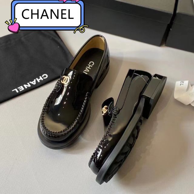 質屋 CHANEL シャネル フラットシューズ オペラシューズ 37 ローファー