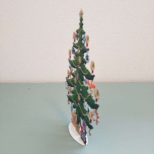 クリスマスツリー錫製 スタンド WH天使 ドイツ伝統工芸品