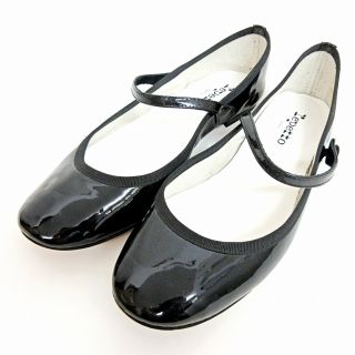 レペット(repetto)のレペット バレエ シューズ ぺたんこ 靴 ストラップ エナメル パテント 39(バレエシューズ)