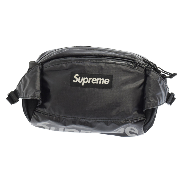 SUPREME シュプリーム 17AW 100D Cordura 4L Waist Bag シャイニー リップストップ ウエストバッグ ブラック