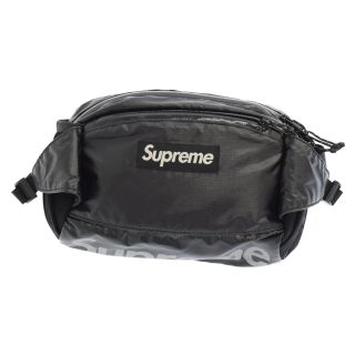 シュプリーム(Supreme)のSUPREME シュプリーム 17AW 100D Cordura 4L Waist Bag シャイニー リップストップ ウエストバッグ ブラック(ウエストポーチ)