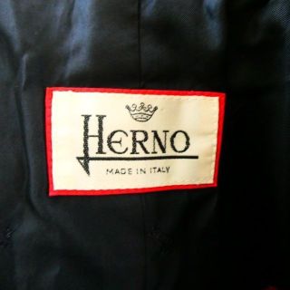 HERNO - 美品 ヘルノ ヘリンボーン柄 ツイード ロング チェスター