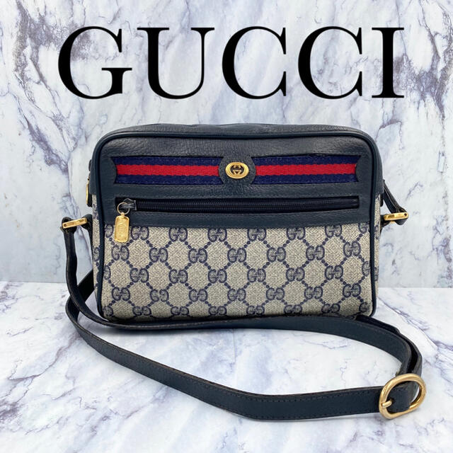 Gucci - オールドグッチ☆ショルダーバッグ GG シェリーライン