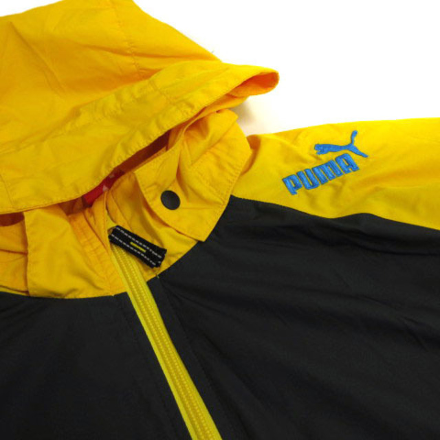 PUMA(プーマ)のPUMA ジャケット ウインドブレーカー ロゴ フード 黄色 グレー 青 160 スポーツ/アウトドアのスポーツ/アウトドア その他(その他)の商品写真