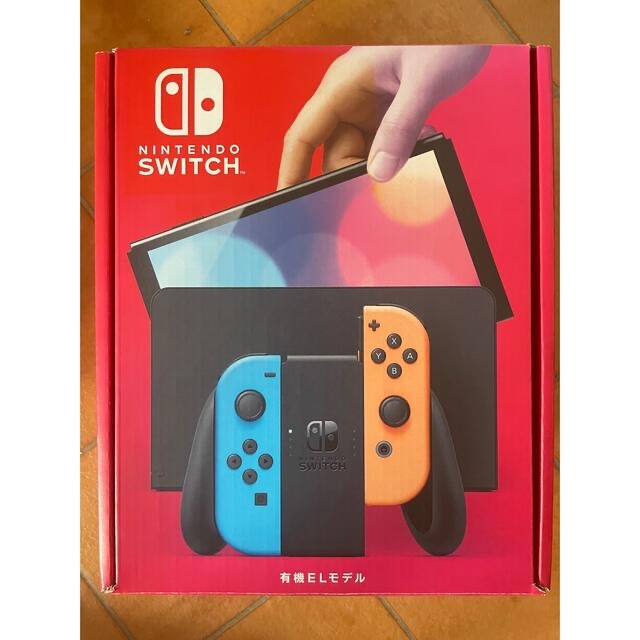 【Nintendo Switch 有機ELモデル】箱・グリップ・ストラップ付