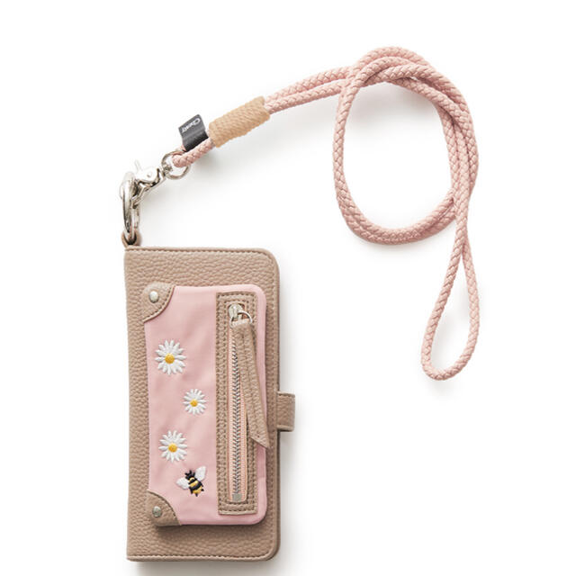 スマホ/家電/カメラChesty  Garden Phone Case  Beige×Pink