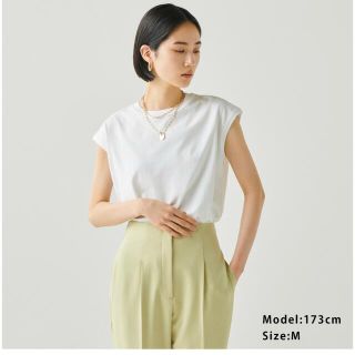 プラステ(PLST)のプラステ  PLST クールタッチコットンフレンチスリーブTシャツ(Tシャツ(半袖/袖なし))