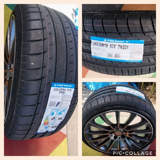 流行に ベンツ Cクラス Eクーペ W205 W207 19インチ 新品4本セット
