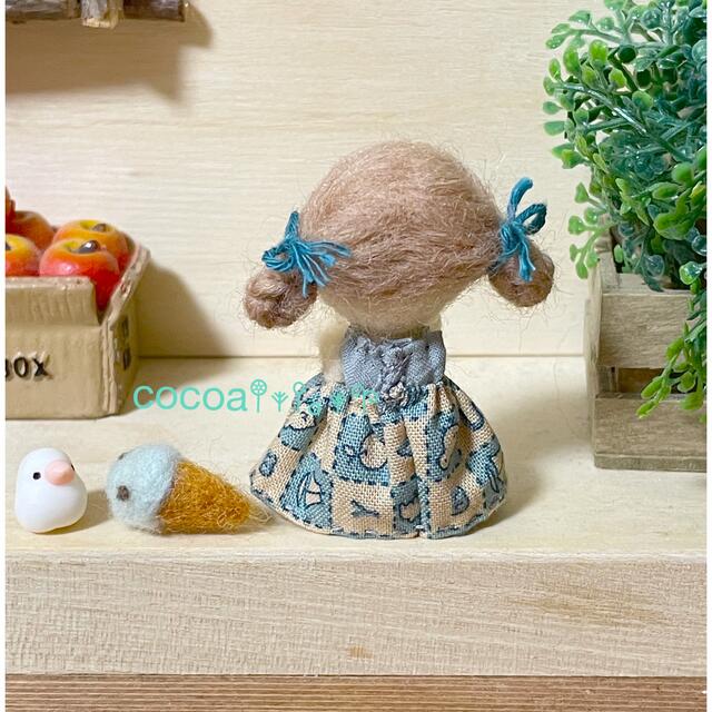 人気格安 羊毛フェルト チョコミントの女の子 人形の通販 by 羊毛