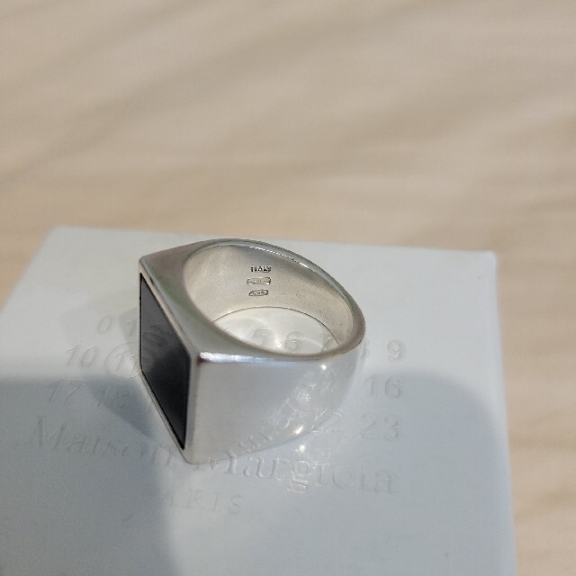 Maison Margiela スクエア シルバー シグネット リング www