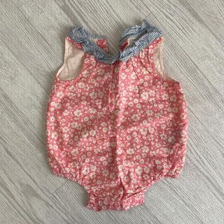 ベビーギャップ(babyGAP)のbabyGAPノースリーブ花柄ロンパース(ロンパース)