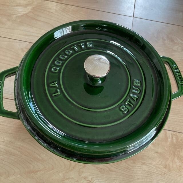 STAUB - ストウブ ピコ・ココットラウンド 23cm バジルグリーンの通販