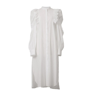 ドゥロワー(Drawer)の7月28日まで　mylan 2022ss white raffle dress(ロングワンピース/マキシワンピース)