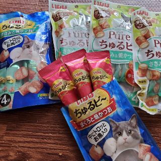 ちゅルビー(1点+おまけ1点)、Pureちゅるビー(4点)(猫)