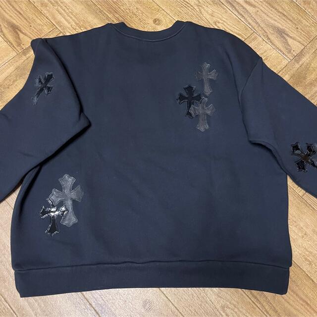 Chrome Hearts クロムハーツ クロスパッチ スウェット 黒 S 【メール便