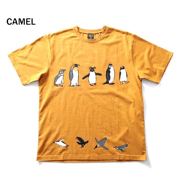 Houston/UNIVERD72/ペンギン/Tシャツ/キャメル/XL