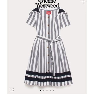 ヴィヴィアンウエストウッド(Vivienne Westwood)のヴィヴィアンウエストウッド　マリンストライプワンピース(ロングワンピース/マキシワンピース)