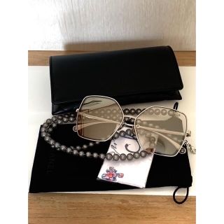 CHANEL - CHANELシャネル バタフライ パールチェーン サングラス の