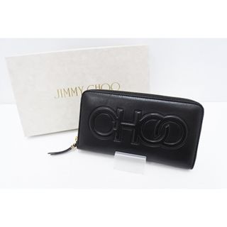 ジミーチュウ(JIMMY CHOO)の□□JIMMY CHOO ジミーチュウ BETTINA　ラウンドファスナー　長財布 ブラック(財布)