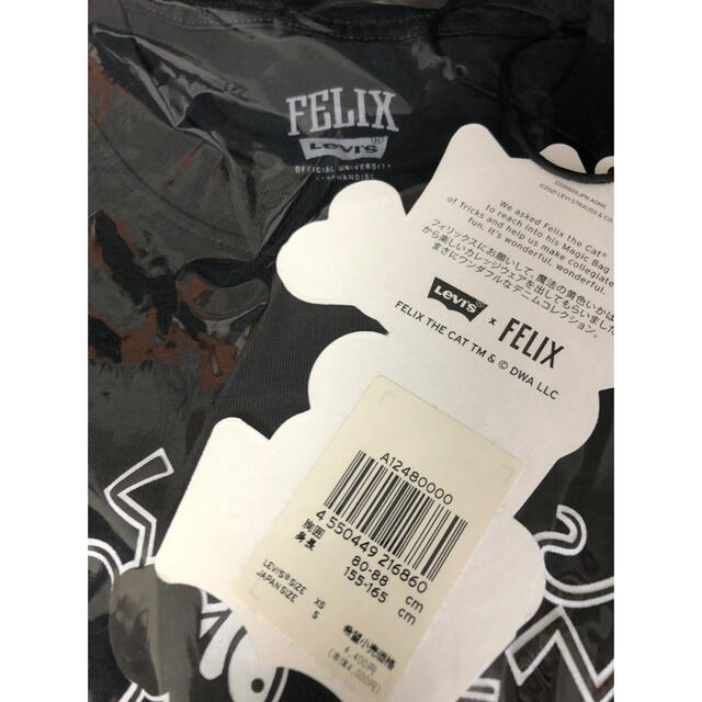 Levi's(リーバイス)の新品★リーバイス×フィリックス  Tシャツブラック/XS メンズのトップス(Tシャツ/カットソー(半袖/袖なし))の商品写真