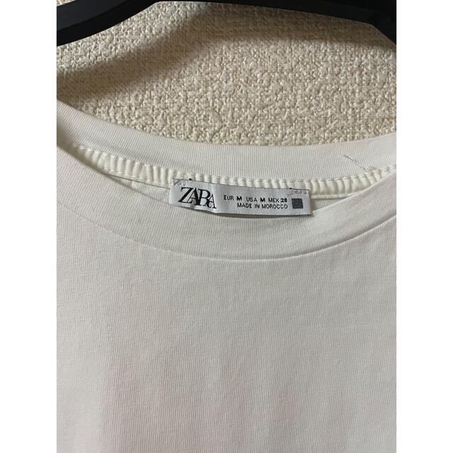 ZARA(ザラ)のZARA バルーンスリーブ Tシャツ　ホワイト　M メンズのトップス(Tシャツ/カットソー(半袖/袖なし))の商品写真