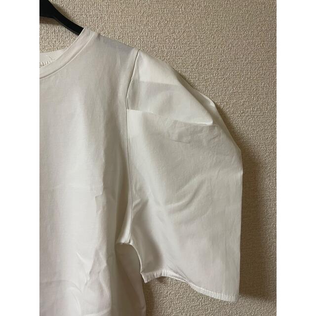 ZARA(ザラ)のZARA バルーンスリーブ Tシャツ　ホワイト　M メンズのトップス(Tシャツ/カットソー(半袖/袖なし))の商品写真