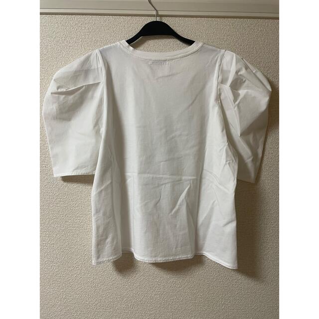 ZARA(ザラ)のZARA バルーンスリーブ Tシャツ　ホワイト　M メンズのトップス(Tシャツ/カットソー(半袖/袖なし))の商品写真