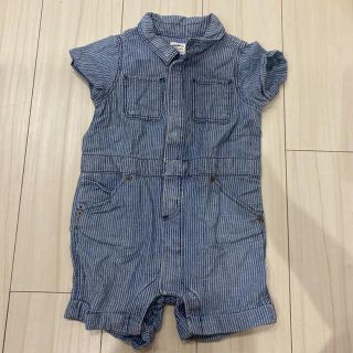 ベビーギャップ(babyGAP)のベビーギャップ　GAP ギャップ　ヒッコリー　デニム　90 作業着風　ロンパース(その他)